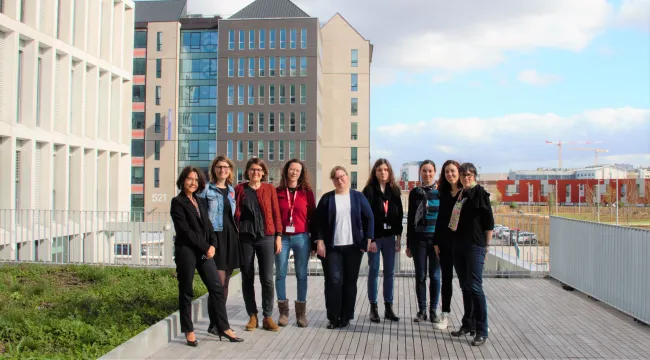 (Nos deux collègues hommes sont absents, ainsi que deux collègues femmes). Photo Sarah Féron et Gilles Garrouste.  ©Ined